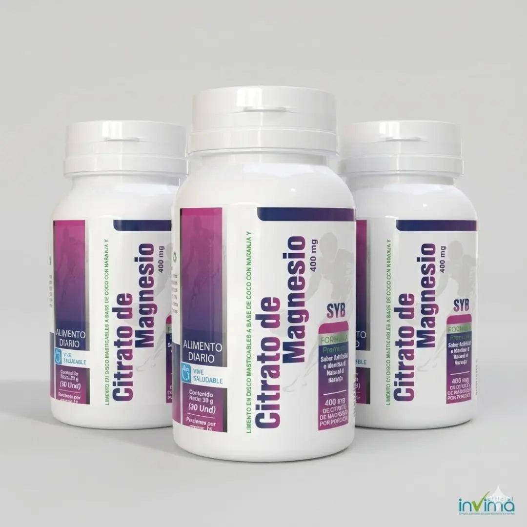 Citrato de Magnesio 400 mg – Digestión, Descanso y Energía