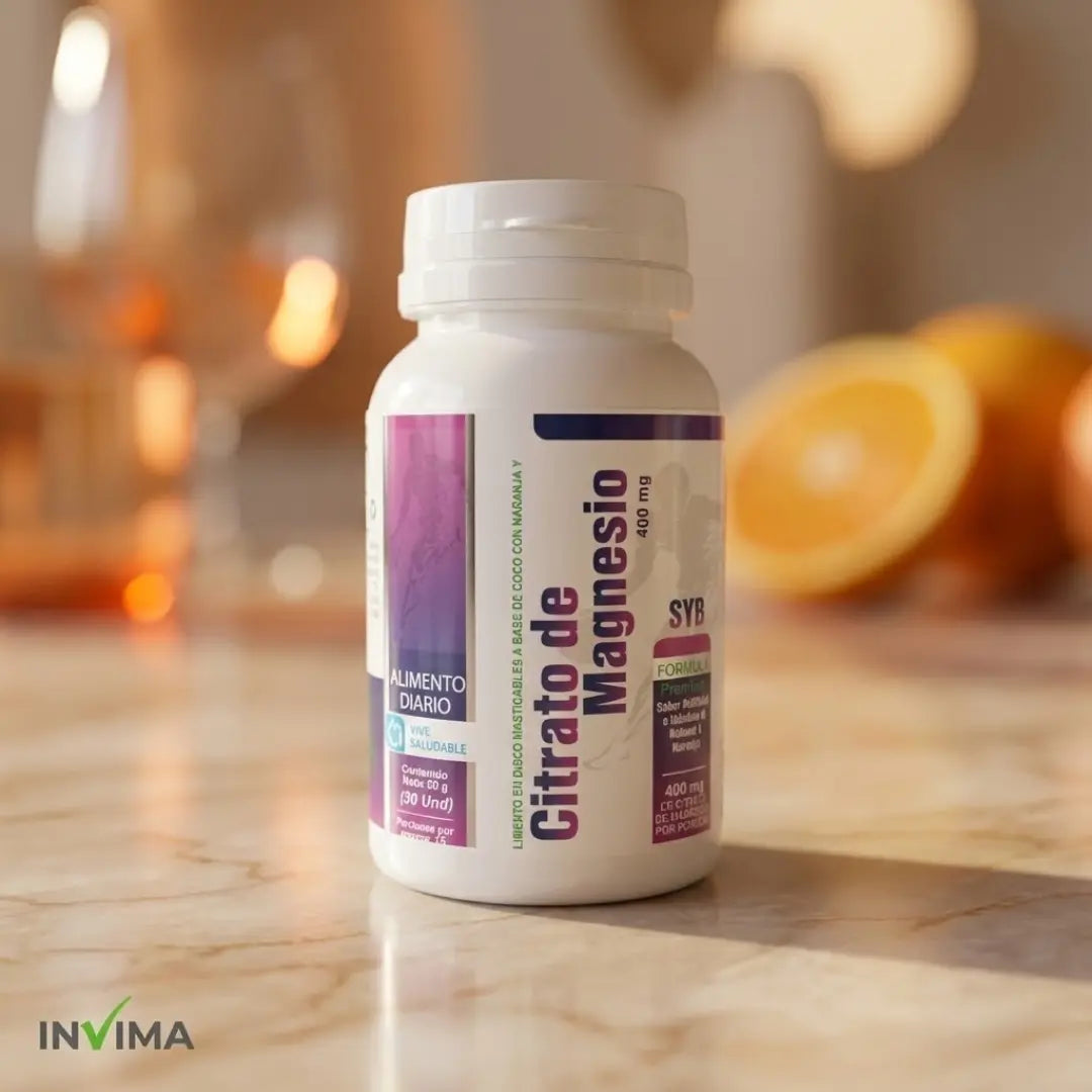 Citrato de Magnesio 400 mg – Digestión, Descanso y Energía