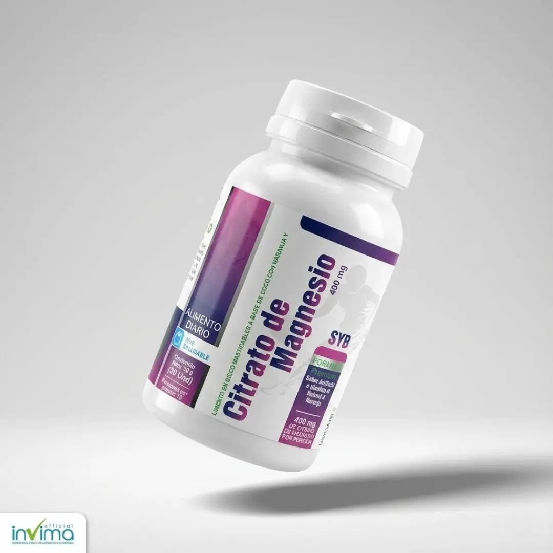 Citrato de Magnesio 400 mg – Digestión, Descanso y Energía