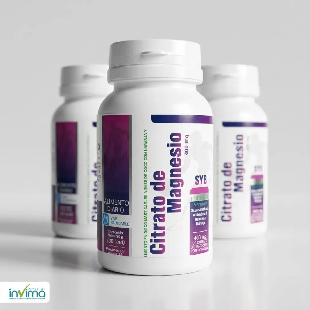 Citrato de Magnesio 400 mg – Digestión, Descanso y Energía