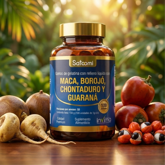 Maca, Borojó, Chontaduro y Guaraná - Satoomi